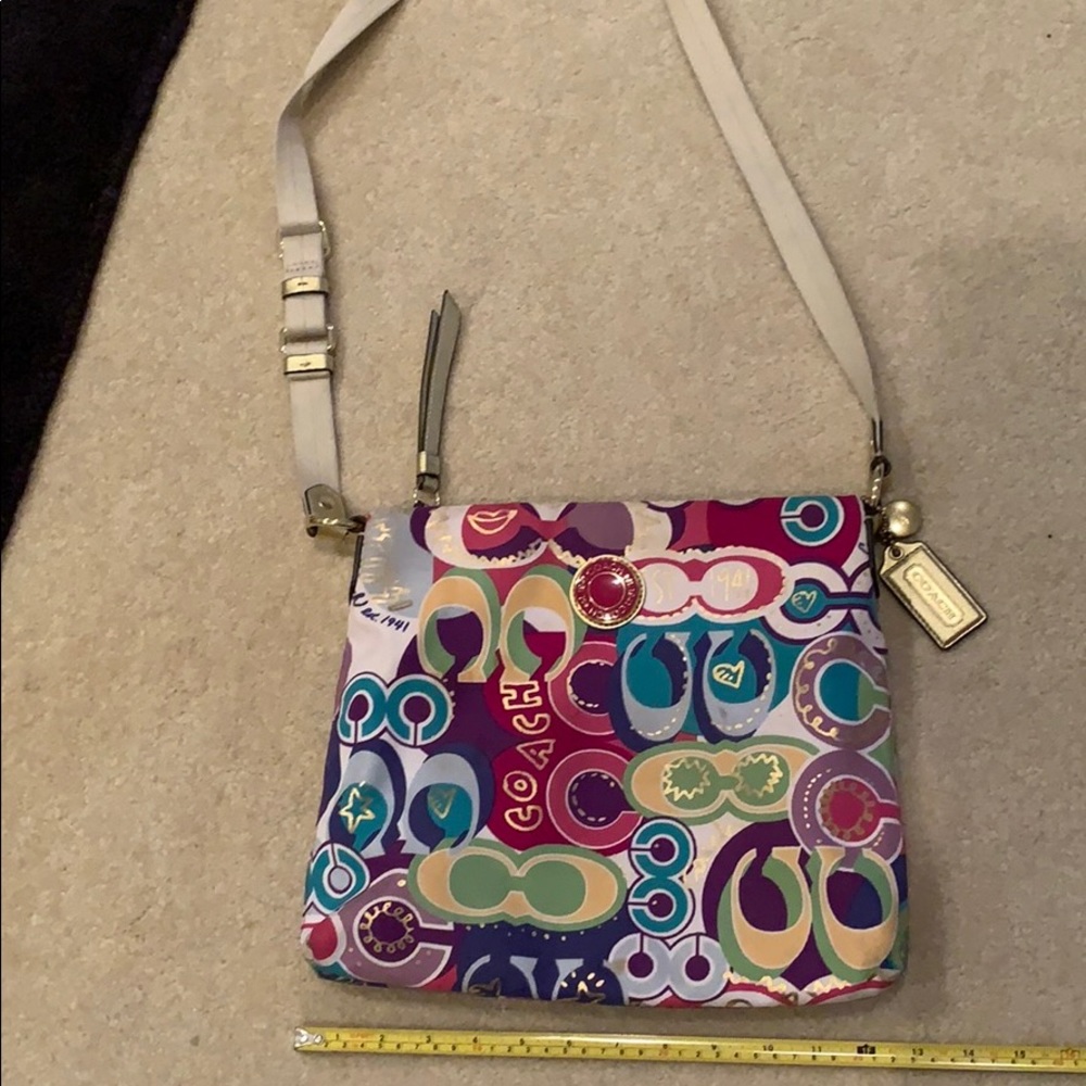 Printed coach shoulder bag & crossbody